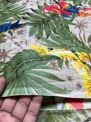 Multi Parrot Indian Cotton Fabric Dressmaking Sewing Running Fabric 10 Yards US