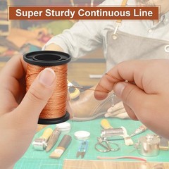 Poexuzi Upholstery Repair Sewing Kit Thread for Leather, Furniture, brown