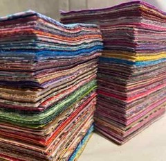 Lot of 100 PCS 5″ X 5″ Mix Charm Pack Cotton Squares Patchwork Quilting Fabrics