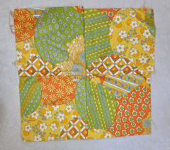 Vintage Waverly Granny Quilt Glosheen Savalux Fabric 9×9″ Quilt Block 49 Pieces