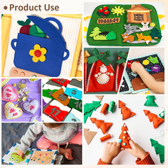 12 Rolls 8″X35″(20.5X90Cm) 1.4Mm Thick Soft Felt Fabric Sheet 12 Assorted Colors