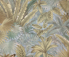 Bahamian Breeze in Surf BTY Tommy Bahama Outdoor 100% Polyester 54″ Wide Leaf