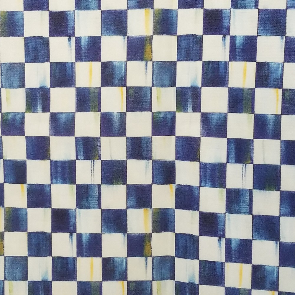 Royal Blue Check FABRICS~ Priced By the Yard ~ YOU SELECT!