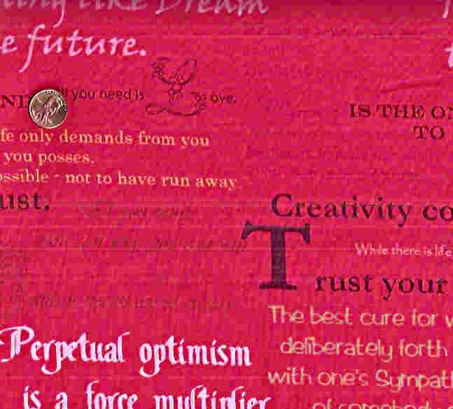 Feelings Collection words Trust Creativity Art Gallery fabric