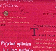 Feelings Collection words Trust Creativity Art Gallery fabric