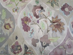 Etamine Paris Pastel Floral Print Fabric Cotton Or Blend 84″L x 60.50″W