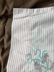Vintage Daisy Kingdom Ballerina Babies Border Standard Pillowcase Cotton Glitter