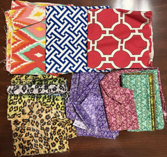 Cotton Fabric Scraps Lot, Multicolor Mixed Patterns for Quilting & Crafts