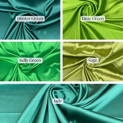 Stretch Charmeuse Satin Fabric – 60″ Silky Smooth Satin for Dressmaking Wedding