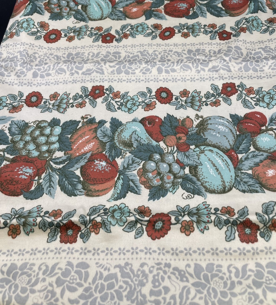 Vintage Waverly “Roanoke Document” Bonded Cotton Fabric – 52” x 44″