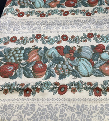 Vintage Waverly “Roanoke Document” Bonded Cotton Fabric – 52” x 44″