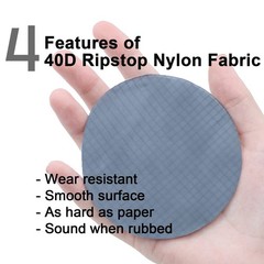 Fabric, Black Waterproof Ripstop Nylon Fabric 40D, 60×78 Inches, Lightweight,…