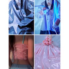 Shiny Glossy Smooth Satin Silk Fabric Wet Look for DIY Sewing Craft Dress 150cm