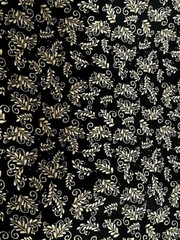Morning Coffee Black & Antique cotton Fabric per yd sew / quilting Wilmington