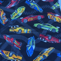 3/4 yd – Timeless Treasures Race Cars Black 100% Cotton Quilt Fabric Car-C5401