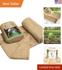 Versatile 40″ x 15 Feet Burlap Roll – Durable Jute Fabric for Events and Crafts