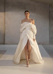 white silk taffeta fabric By The Yard