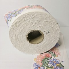 Fabric Roll – Border Fabric Pink & Purple Flowers/floral Sewing Or patchwork