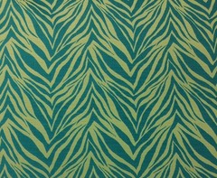 OUTDURA CRAZY HORSE JADE GREEN ZEBRA OUTDOOR INDOOR MULTIUSE FABRIC BY THE YARD