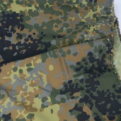 1.5M Width Flecktarn Camo Fabric Army Camouflage Cloth Cotton DIY Military