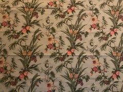 THIBAUT Screen Print Green Floral DuPont Teflon Soil Stain Repeller 2+Yds 54×78