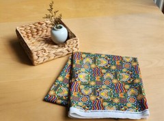 Korean Traditional Dancheong Patterned Fabric made in Korea BTHY