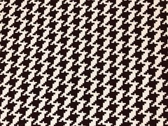 Techno Crepe Fabric-Chocolate Brown White Houndstooth-TCRP081-Sold by the Yard