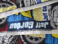 1 yard x 44″ wide Quilt Pillow Fabric 2005 Jeff Gordon #24 Nascar Racing