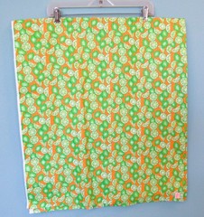 TUTTI FRUTTI GENERAL FABRICS JUST PICKED LIMES SEERSUCKER FABRIC 1 1/3 YDS