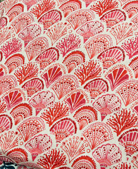 Indian Hand Block Print Scrap, Floral Cotton Fabric,Scraps Bundle, Fat Quarter