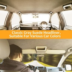 3MM Beige Suede Headliner Fabric 36″x60″ Foam Backed For Car Inner Roof Repair