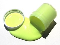 CHARTREUSE GLOW in the DARK Daytime Visible & UV Reactive Paint 4oz-8oz
