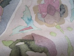 Etamine Paris Pastel Floral Print Fabric Cotton Or Blend 84″L x 60.50″W