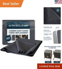 Versatile 60 Inch x 3 Yard Black Upholstery Fabric for Professional DIY Projects