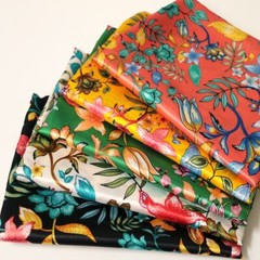 1Yard Vintage Satin Fabric Silky Charmeuse material For Scarf,Gown,Lining Sewing