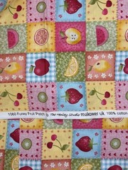 4 Funky Fruit Coordinating Fabrics Henley Studio Makower Cotton 44″ 1 Yard Each