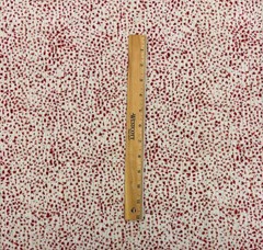THIBAUT SWING VELVET PERSIMMON RED ANIMAL SPOT EXCLUSIVE FABRIC REM 34″LONG 36″W