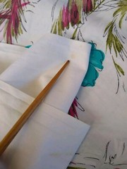 Vintage Floral Fabric with parrots birds, 4 yards, 36″ Wide cotton