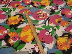 1 of 9 Yds RICHLOOM Solarium Fabric Outdoor Floral Garden Upholstery 54″ x 36″