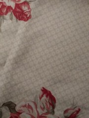 Bryant Park Fabric 2 Queen’s Garden Roses Cotton 26″ X 26″ B2G2 FREE IN FABRICS