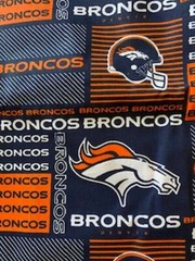 NFL Denver Broncos New Design Cotton Fabric 1/2 Yard x 56″ Wide