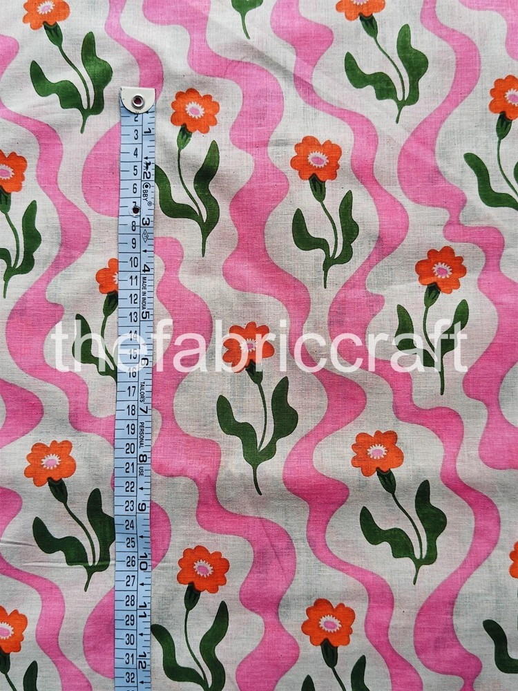 3 Yard Cotton Floral Fabric, Fabric By The Yard, Dress Making, Gift For Women’s