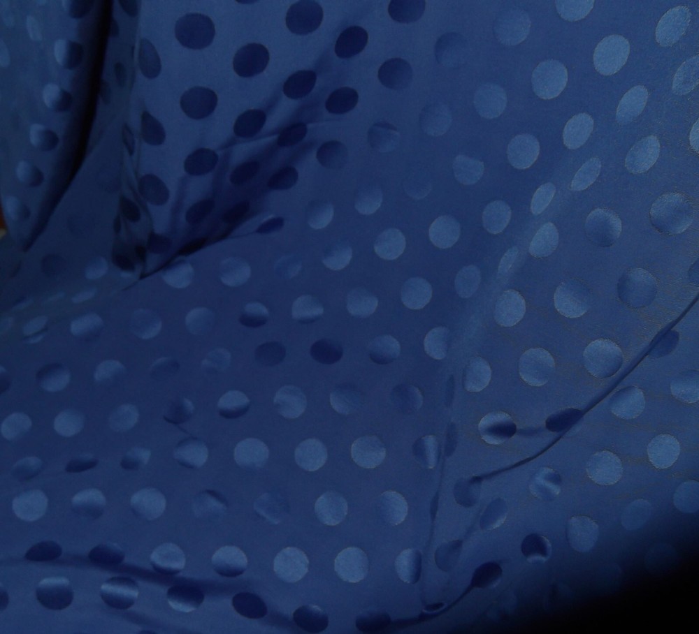 COBALT BLUE SPOT GROSGRAIN FABRIC, 125 cm wide, SATEEN SPOT, DAY EVENING FABRICS