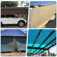 6′ Fabric Roll Sun Shade Cover Fence Screen Patio Balcony Yard Beige 151-300ft