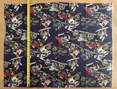 Vintage Alexander Henry Fabric Sport Bike Motorcycle 43 X 33”