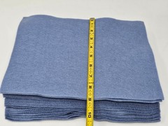 24 pcs Denim Blue 100% Acrylic Felt Fabric Craft Sheets 1.5mm 9 x 12 inches USA