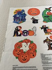 VIP Cranston Fabric Panel Trick or Treat Appliqués Craft Sewing Halloween