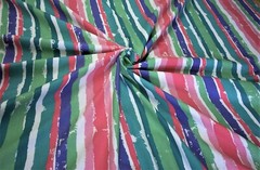 NEW, 100% Cotton Multi- Stripe cloth, fabric, material is 57 inches wide