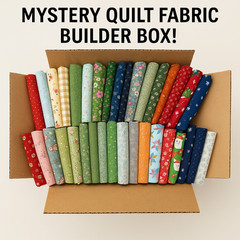 Mystery Quilt Fabric Box – 100% Cotton Scrap Builder Lot – Free Shipping