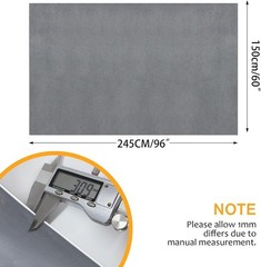 US Stock! 60″W Gray Suede Headliner Fabric Foam Backed for Car Inner Roof Repair